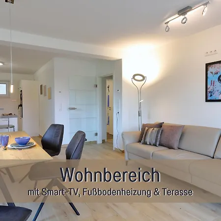 Hoeckelheim - Blaue Lagune - Neu, Modern & Geraeumig - 100 Qm - 3 Schlafzimmer - Bis 6 Gaeste, Babies Reisen Gratis - Garten, Grill & Terrasse - Fussbodenheizung - Smart-tv - Kueche Mit Backofen, Spuelmaschine & Toaster - Nahe Goettin