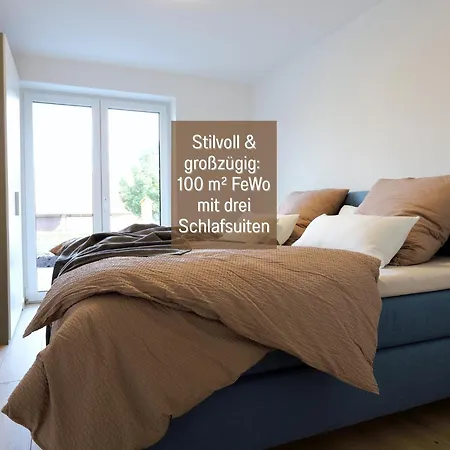 Hoeckelheim - Blaue Lagune - Neu, Modern & Geraeumig - 100 Qm - 3 Schlafzimmer - Bis 6 Gaeste, Babies Reisen Gratis - Garten, Grill & Terrasse - Fussbodenheizung - Smart-tv - Kueche Mit Backofen, Spuelmaschine & Toaster - Nahe Goettin