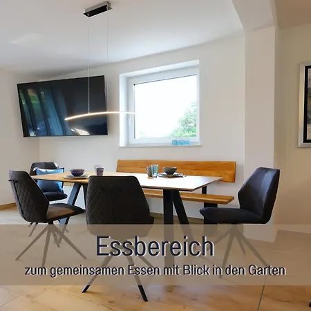 Hoeckelheim - Blaue Lagune - Neu, Modern & Geraeumig - 100 Qm - 3 Schlafzimmer - Bis 6 Gaeste, Babies Reisen Gratis - Garten, Grill & Terrasse - Fussbodenheizung - Smart-tv - Kueche Mit Backofen, Spuelmaschine & Toaster - Nahe Goettin شقة