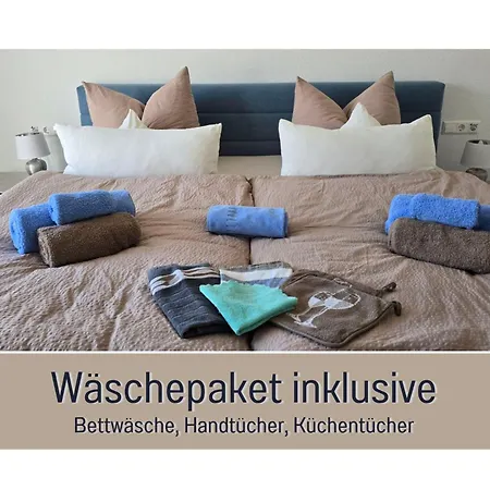 Hoeckelheim - Blaue Lagune - Neu, Modern & Geraeumig - 100 Qm - 3 Schlafzimmer - Bis 6 Gaeste, Babies Reisen Gratis - Garten, Grill & Terrasse - Fussbodenheizung - Smart-tv - Kueche Mit Backofen, Spuelmaschine & Toaster - Nahe Goettin
