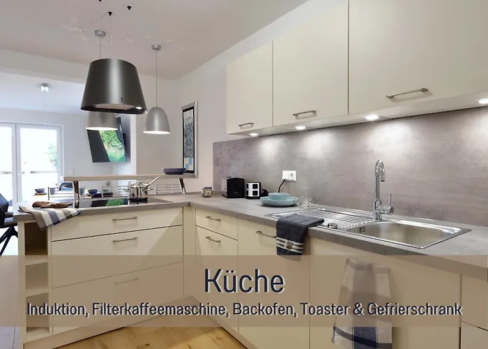 公寓 Hoeckelheim - Blaue Lagune - Neu, Modern & Geraeumig - 100 Qm - 3 Schlafzimmer - Bis 6 Gaeste, Babies Reisen Gratis - Garten, Grill & Terrasse - Fussbodenheizung - Smart-tv - Kueche Mit Backofen, Spuelmaschine & Toaster - Nahe Goettin