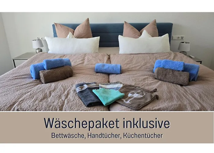 Hoeckelheim - Blaue Lagune - Neu, Modern & Geraeumig - 100 Qm - 3 Schlafzimmer - Bis 6 Gaeste, Babies Reisen Gratis - Garten, Grill & Terrasse - Fussbodenheizung - Smart-tv - Kueche Mit Backofen, Spuelmaschine & Toaster - Nahe Goettin