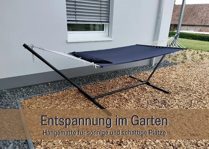 Hoeckelheim - Blaue Lagune - Neu, Modern & Geraeumig - 100 Qm - 3 Schlafzimmer - Bis 6 Gaeste, Babies Reisen Gratis - Garten, Grill & Terrasse - Fussbodenheizung - Smart-tv - Kueche Mit Backofen, Spuelmaschine & Toaster - Nahe Goettin 公寓
